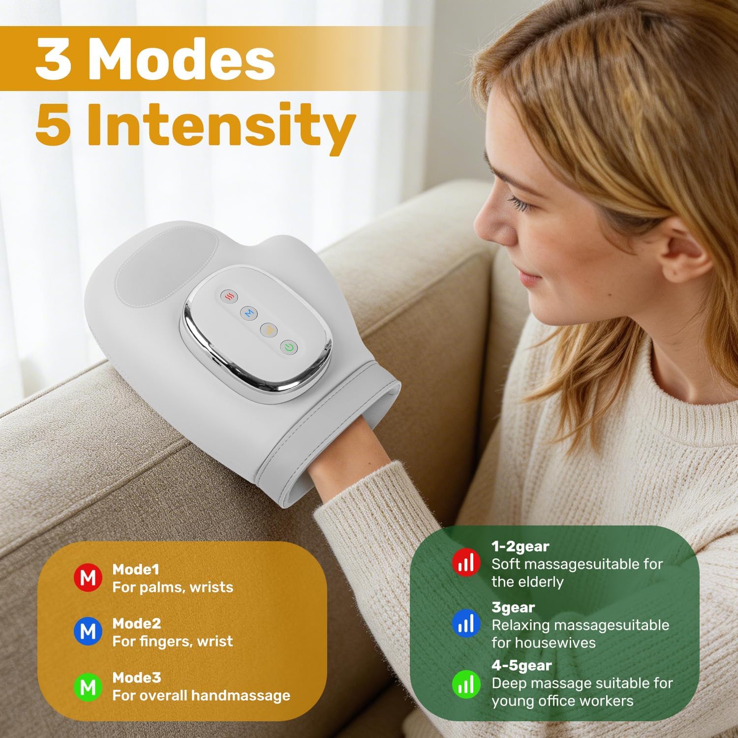 Popular Hand Massager with Heat Therapy - 图片 2