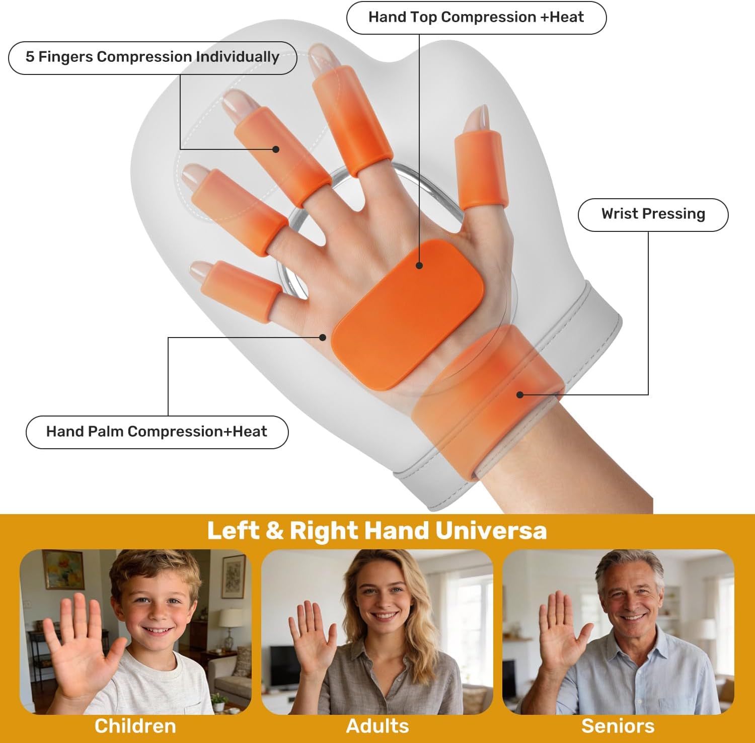 Popular Hand Massager with Heat Therapy - 图片 3
