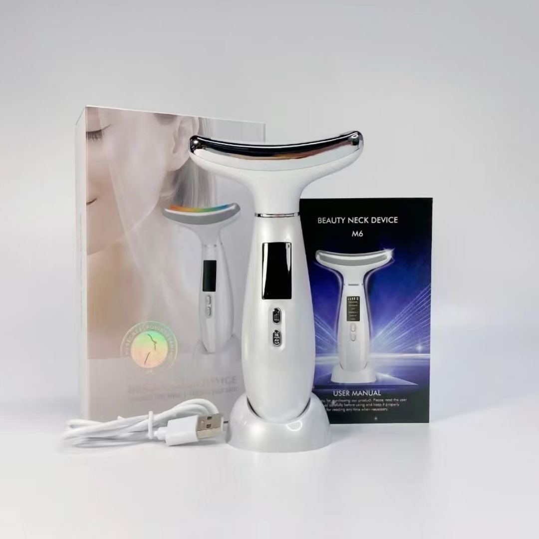 EMS LED Light Cold & Heat Face and Neck Lifting Massager - 图片 4