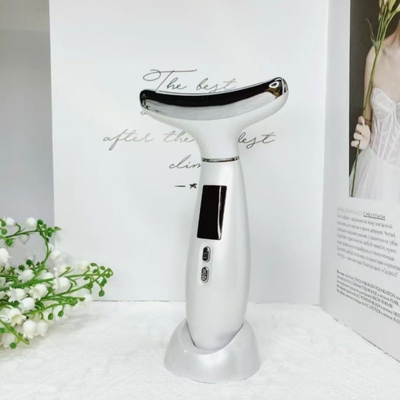 EMS LED Light Cold & Heat Face and Neck Lifting Massager - 图片 7
