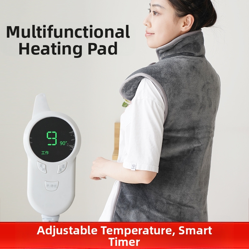 Electric Heating Pad 12-level Temperature Control 6-speed Timing Fast Heating Massage - 图片 2