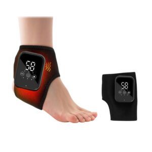 USB Rechargeable Cordless Electric Ankle Wrap with Hot Compress