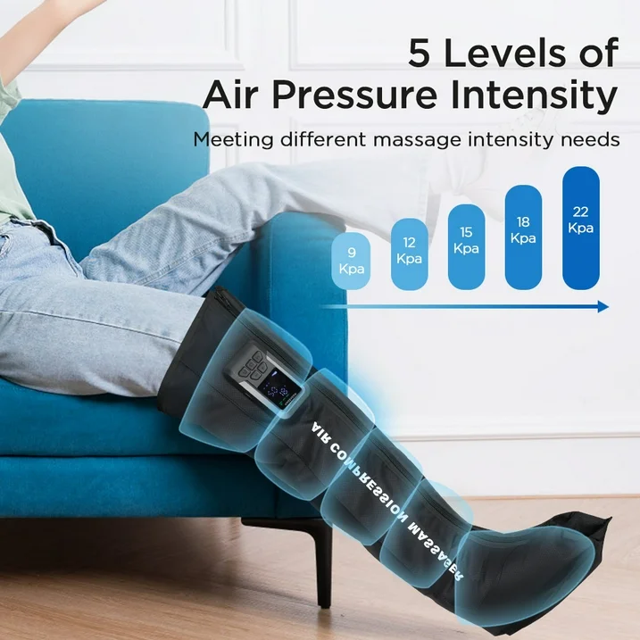 360° Airbag Wrapped Smart Wireless Leg Massager with Air Compression - 图片 5
