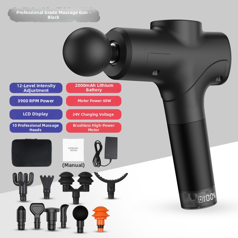 New Model Wholesale Massage Gun Body Massager 12 Speed Levels - 图片 4