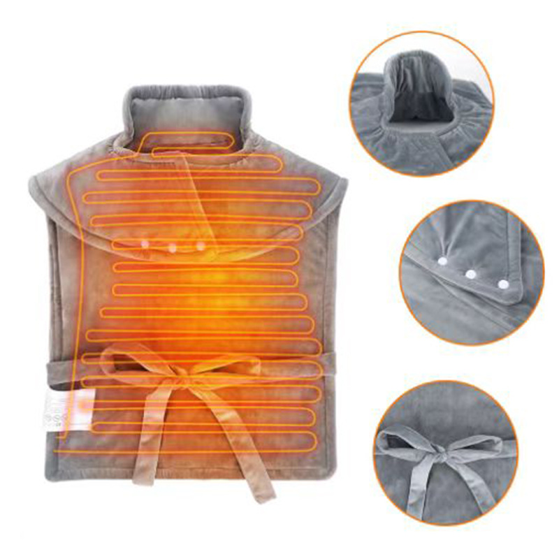 Electric Heating Pad 12-level Temperature Control 6-speed Timing Fast Heating Massage - 图片 3