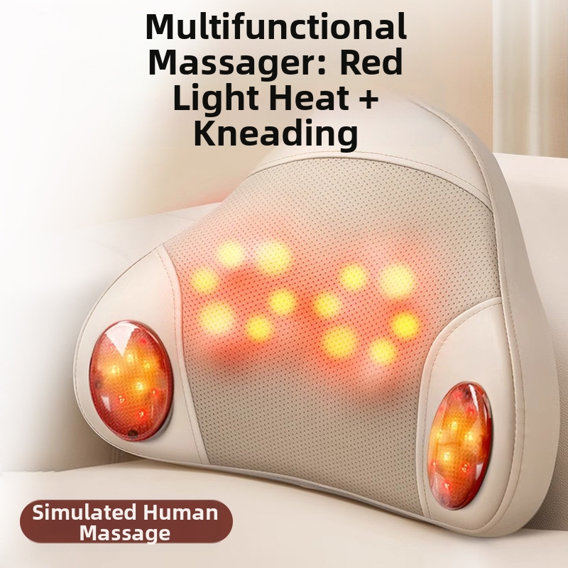Portable Lumbar Massage Pillow with Heating Function - 图片 6