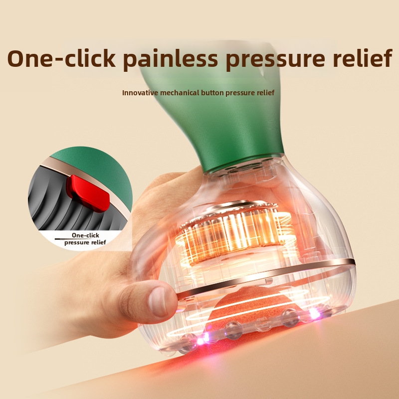 Electric Gua Sha Device High-Suction Rechargeable Body Cupping Massager - 图片 3