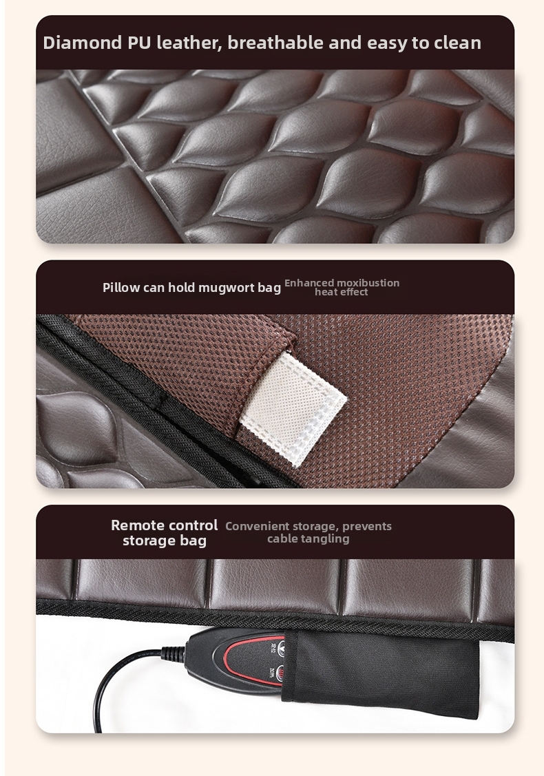 Factory Price Multifunctional Manual-Wired Control Electric Hot Compress Massage Mattress - 图片 7