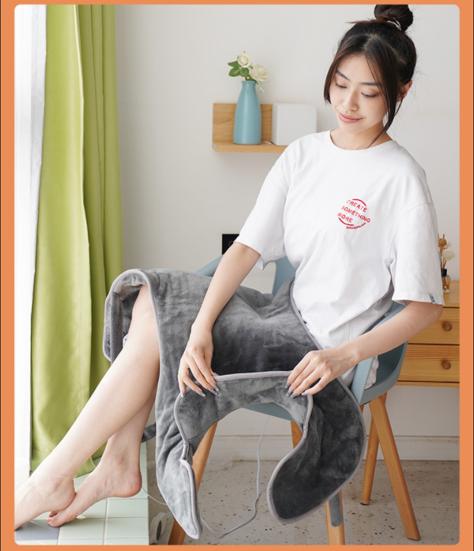 Electric Heating Pad 12-level Temperature Control 6-speed Timing Fast Heating Massage - 图片 6