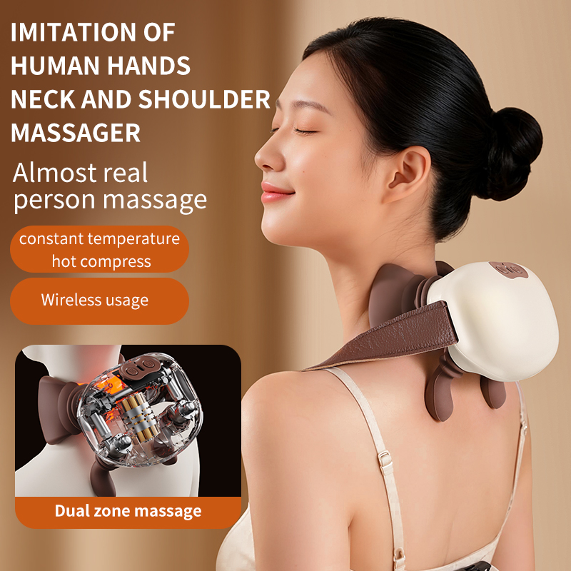 Shiatsu Cordless Neck & Shoulder Massager with 2000mAh Battery - 图片 6